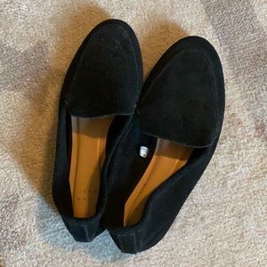 Black loafers
